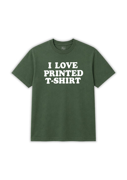 SPELLS 'I LOVE PRINTED'  T SHIRT